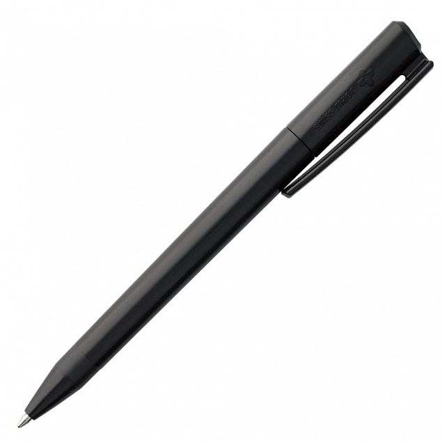 Ручка шариковая Elan, черная с логотипом в Екатеринбурге заказать по выгодной цене в кибермаркете AvroraStore