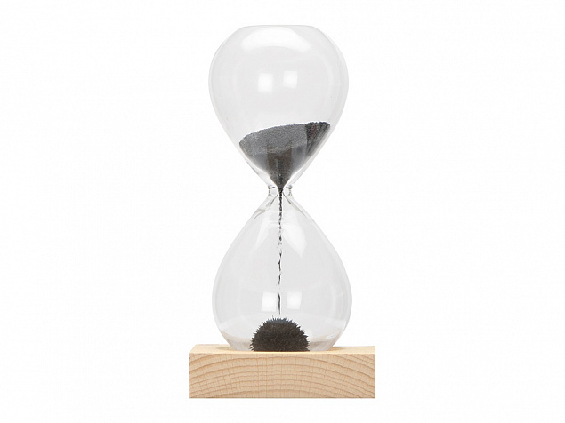 Песочные магнитные часы на деревянной подставке Infinity с логотипом в Екатеринбурге заказать по выгодной цене в кибермаркете AvroraStore