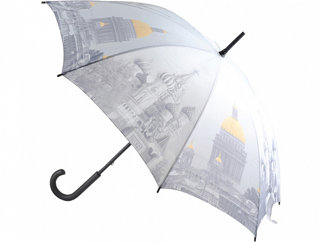 Зонт-трость Москва-Санкт-Петербург с логотипом в Екатеринбурге заказать по выгодной цене в кибермаркете AvroraStore