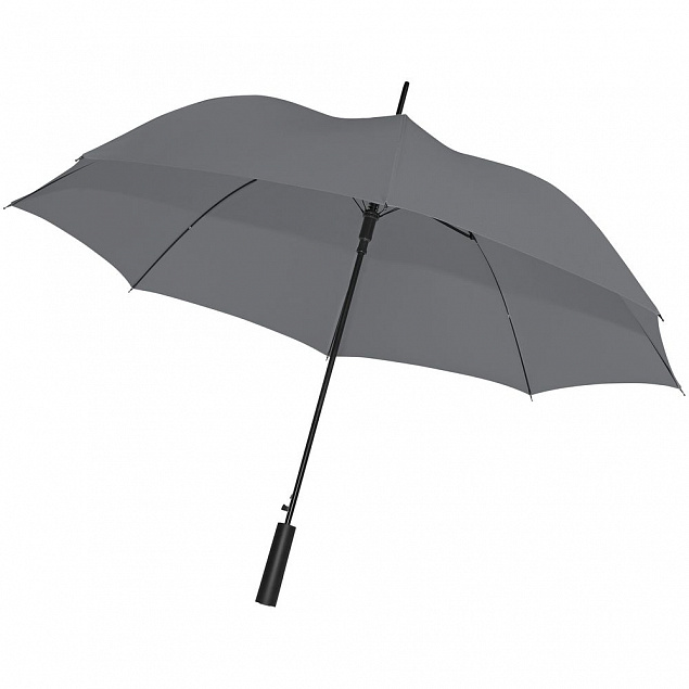 Зонт-трость Dublin, серый с логотипом в Екатеринбурге заказать по выгодной цене в кибермаркете AvroraStore