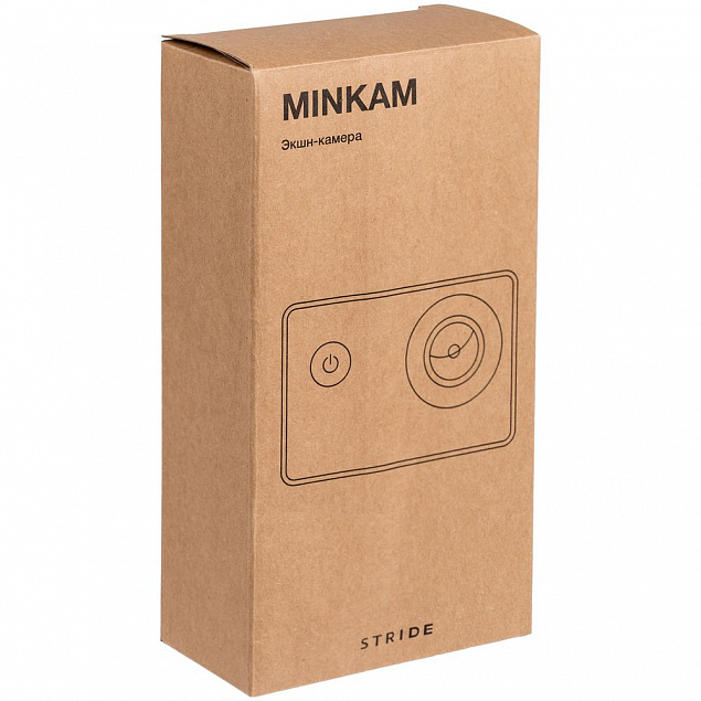 Экшн-камера Minkam, черная с логотипом в Екатеринбурге заказать по выгодной цене в кибермаркете AvroraStore