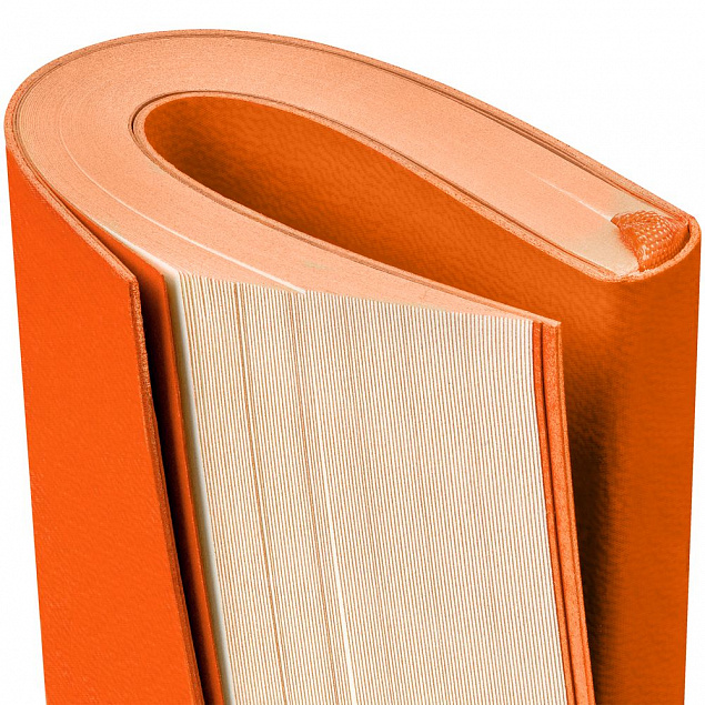 Ежедневник Flat Mini, недатированный, оранжевый с логотипом в Екатеринбурге заказать по выгодной цене в кибермаркете AvroraStore