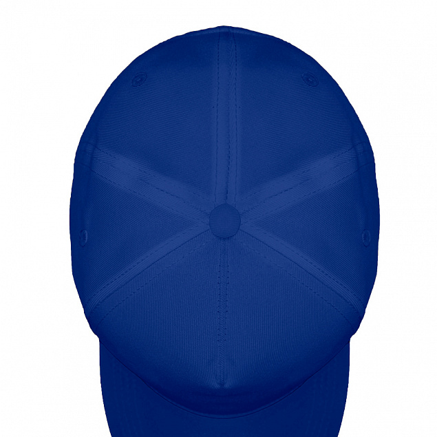 Бейсболка "Fortuna", 5 клиньев,  застежка на липучке, ярко-синий, 100% полиэстер, плотность 140 г/м2 с логотипом в Екатеринбурге заказать по выгодной цене в кибермаркете AvroraStore