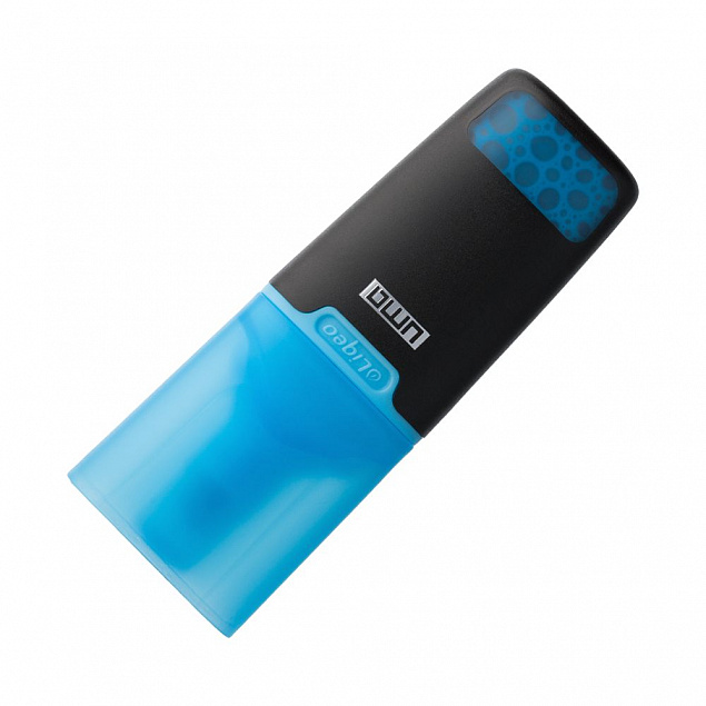 Маркер текстовый Liqeo Mini, голубой с логотипом в Екатеринбурге заказать по выгодной цене в кибермаркете AvroraStore