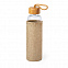 Бутылка для воды KASFOL, стекло, бамбук, 500 мл с логотипом в Екатеринбурге заказать по выгодной цене в кибермаркете AvroraStore