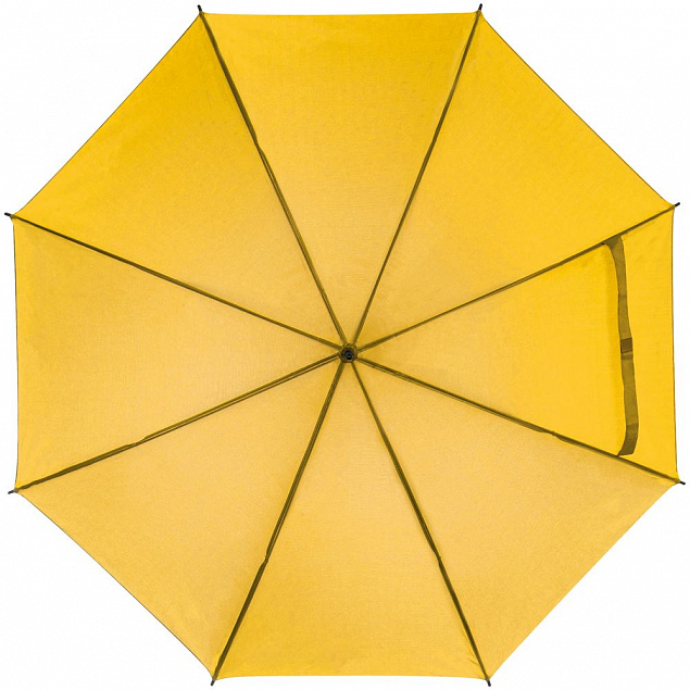 Зонт-трость Lido, желтый с логотипом в Екатеринбурге заказать по выгодной цене в кибермаркете AvroraStore