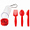 Набор "Pocket":ложка,вилка,нож в футляре с карабином с логотипом в Екатеринбурге заказать по выгодной цене в кибермаркете AvroraStore