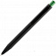 Ручка шариковая Chromatic, черная с зеленым с логотипом в Екатеринбурге заказать по выгодной цене в кибермаркете AvroraStore