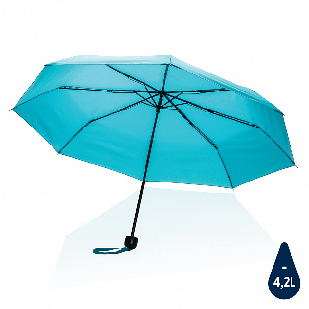 Компактный зонт Impact из RPET AWARE™, 20.5" с логотипом в Екатеринбурге заказать по выгодной цене в кибермаркете AvroraStore