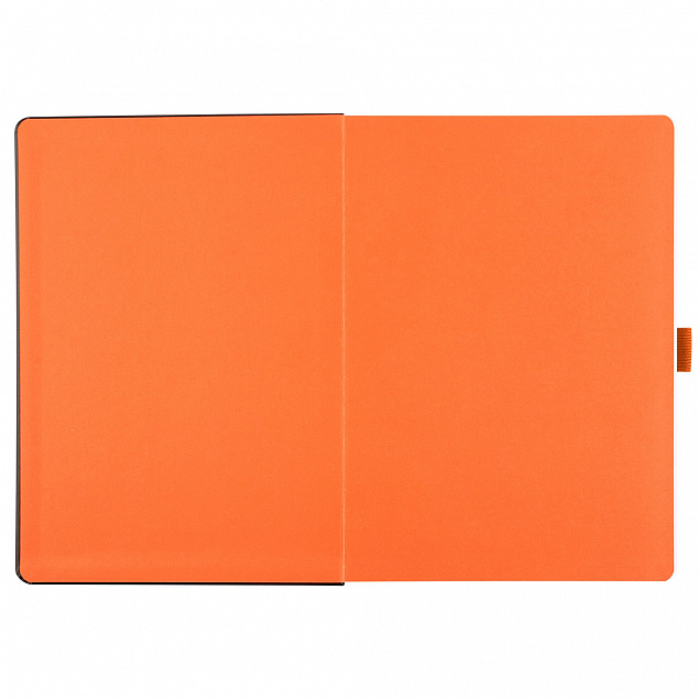 Ежедневник Tone недатированный, черный с оранжевым с логотипом в Екатеринбурге заказать по выгодной цене в кибермаркете AvroraStore