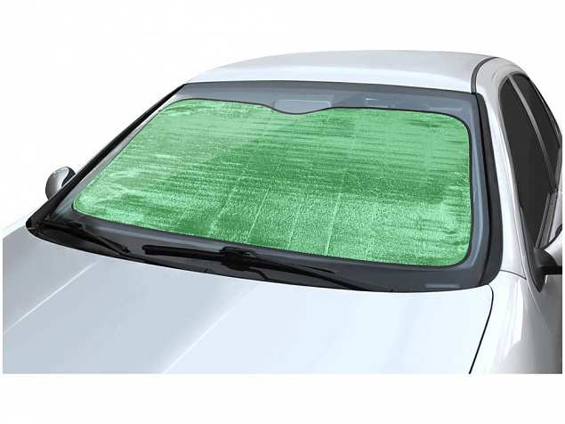 Автомобильный солнцезащитный экран Noson, зеленый с логотипом в Екатеринбурге заказать по выгодной цене в кибермаркете AvroraStore