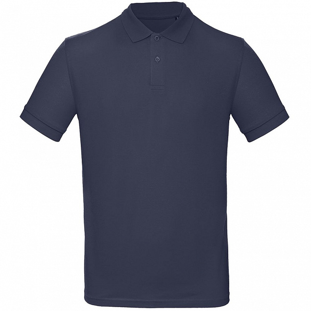 Рубашка поло мужская Inspire, темно-синяя с логотипом в Екатеринбурге заказать по выгодной цене в кибермаркете AvroraStore