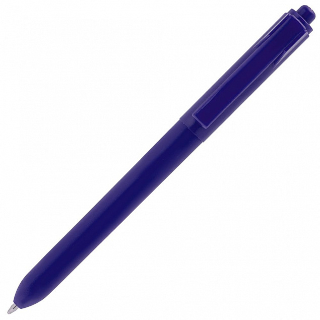 Ручка шариковая Hint, синяя с логотипом в Екатеринбурге заказать по выгодной цене в кибермаркете AvroraStore