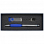Коробка Notes с ложементом для ручки и флешки, синяя с логотипом в Екатеринбурге заказать по выгодной цене в кибермаркете AvroraStore