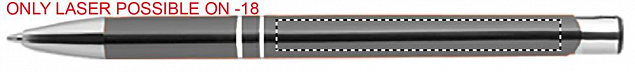 Ручка шариковая с черными черни с логотипом в Екатеринбурге заказать по выгодной цене в кибермаркете AvroraStore