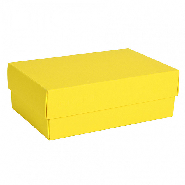 Коробка картонная, "COLOR" 11,5*6*17 см; желтый с логотипом в Екатеринбурге заказать по выгодной цене в кибермаркете AvroraStore