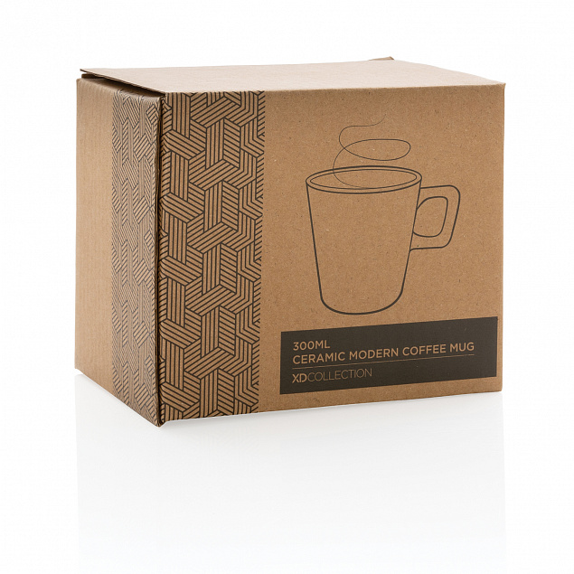 Керамическая кружка для кофе Modern с логотипом в Екатеринбурге заказать по выгодной цене в кибермаркете AvroraStore