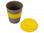 Стакан с силиконовой крышкой Café, желтый с логотипом в Екатеринбурге заказать по выгодной цене в кибермаркете AvroraStore