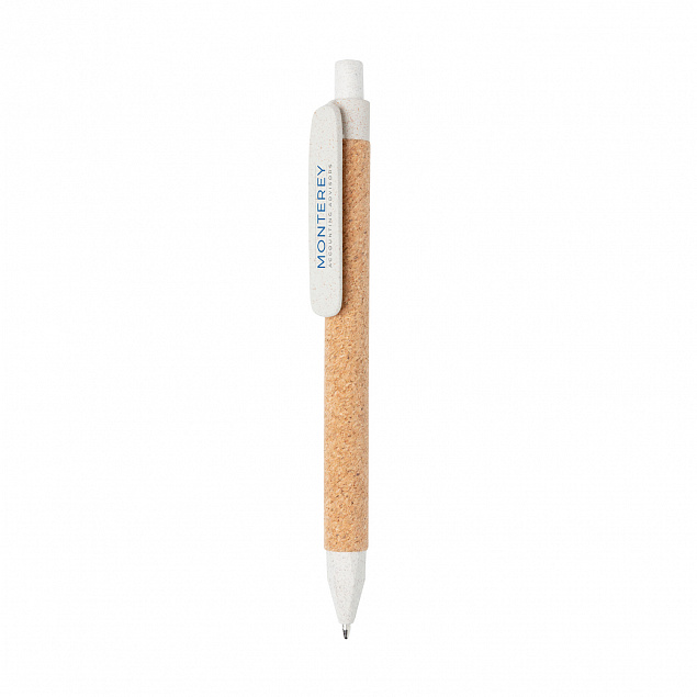 Эко-ручка Write, белый с логотипом в Екатеринбурге заказать по выгодной цене в кибермаркете AvroraStore