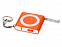 Брелок-рулетка с фонариком, 1 м., оранжевый/белый с логотипом в Екатеринбурге заказать по выгодной цене в кибермаркете AvroraStore