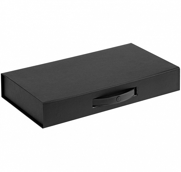 Коробка с ручкой Platt, черная с логотипом в Екатеринбурге заказать по выгодной цене в кибермаркете AvroraStore