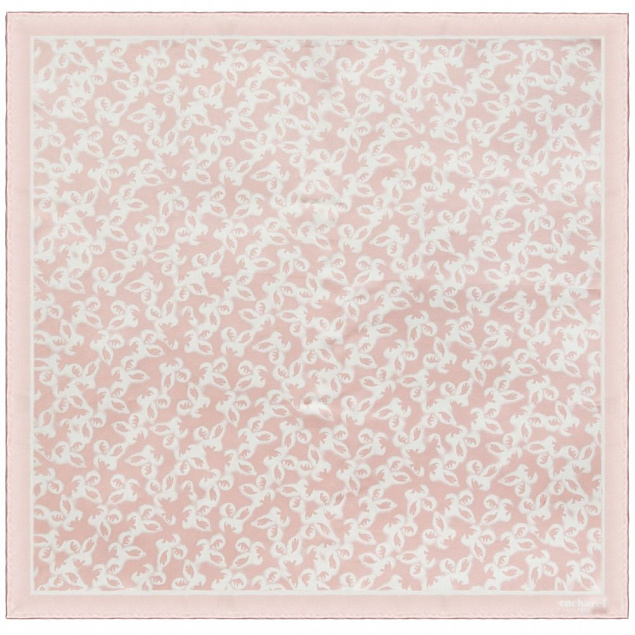 Платок Hirondelle Silk, розовый с логотипом в Екатеринбурге заказать по выгодной цене в кибермаркете AvroraStore