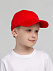 Бейсболка детская Capture Kids, красная с логотипом в Екатеринбурге заказать по выгодной цене в кибермаркете AvroraStore