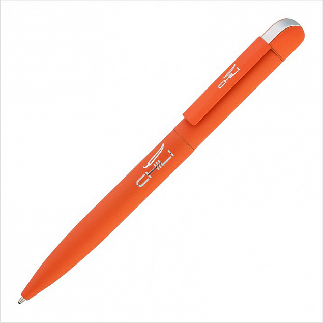 Ручка шариковая "Jupiter", оранжевый, покрытие soft touch с логотипом в Екатеринбурге заказать по выгодной цене в кибермаркете AvroraStore