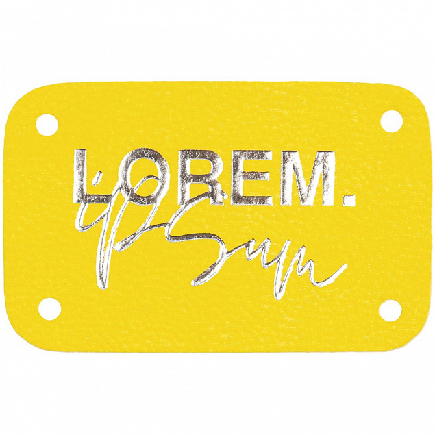 Лейбл Latte, S, желтый с логотипом в Екатеринбурге заказать по выгодной цене в кибермаркете AvroraStore
