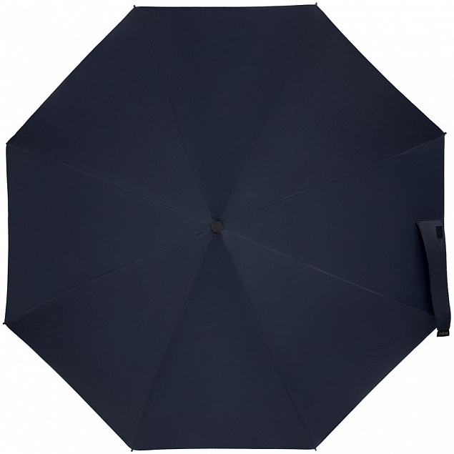 Складной зонт doubleDub, синий с логотипом в Екатеринбурге заказать по выгодной цене в кибермаркете AvroraStore