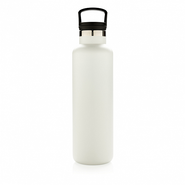 Герметичная вакуумная бутылка, белая с логотипом в Екатеринбурге заказать по выгодной цене в кибермаркете AvroraStore
