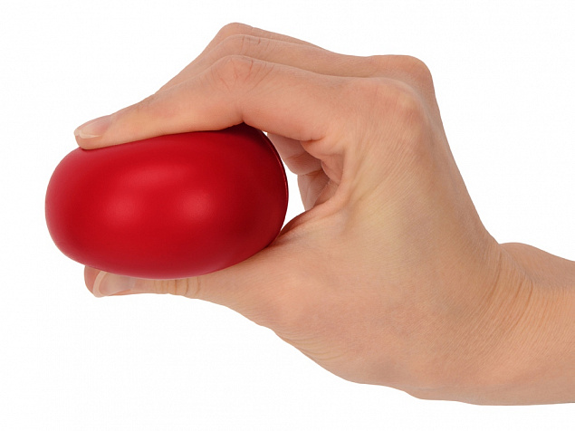 Мячик-антистресс Малевич, красный с логотипом в Екатеринбурге заказать по выгодной цене в кибермаркете AvroraStore