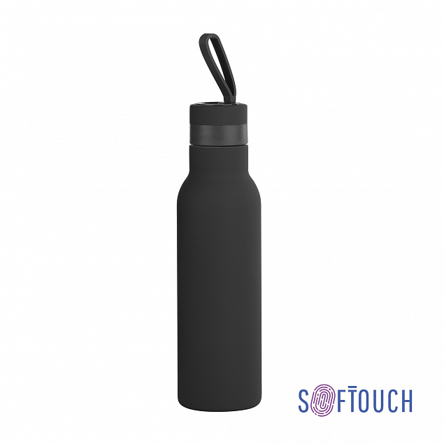 Бутылка для воды "Фитнес" 700 мл, покрытие soft touch с логотипом в Екатеринбурге заказать по выгодной цене в кибермаркете AvroraStore