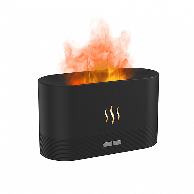 USB арома увлажнитель воздуха Flame со светодиодной подсветкой - изображением огня с логотипом в Екатеринбурге заказать по выгодной цене в кибермаркете AvroraStore