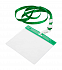 Чехол для бейджа с ланьярдом,зеленый с логотипом в Екатеринбурге заказать по выгодной цене в кибермаркете AvroraStore