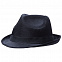 Шляпа Gentleman, черная с черной лентой с логотипом в Екатеринбурге заказать по выгодной цене в кибермаркете AvroraStore