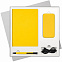 Подарочный набор Sky, желтый (ежедневник, ручка, аккумулятор) с логотипом в Екатеринбурге заказать по выгодной цене в кибермаркете AvroraStore