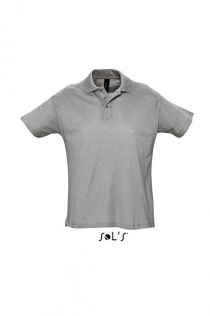 Джемпер (рубашка-поло) SUMMER II мужская,Серый меланж 2 М с логотипом в Екатеринбурге заказать по выгодной цене в кибермаркете AvroraStore