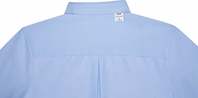 Pollux Мужская рубашка с длинными рукавами, светло-синий с логотипом в Екатеринбурге заказать по выгодной цене в кибермаркете AvroraStore