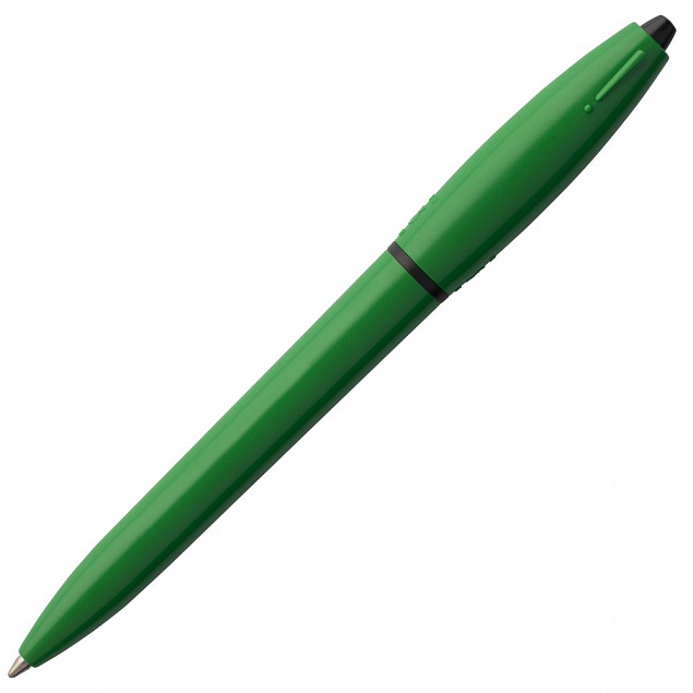 Ручка шариковая S! (Си), зеленая с логотипом в Екатеринбурге заказать по выгодной цене в кибермаркете AvroraStore