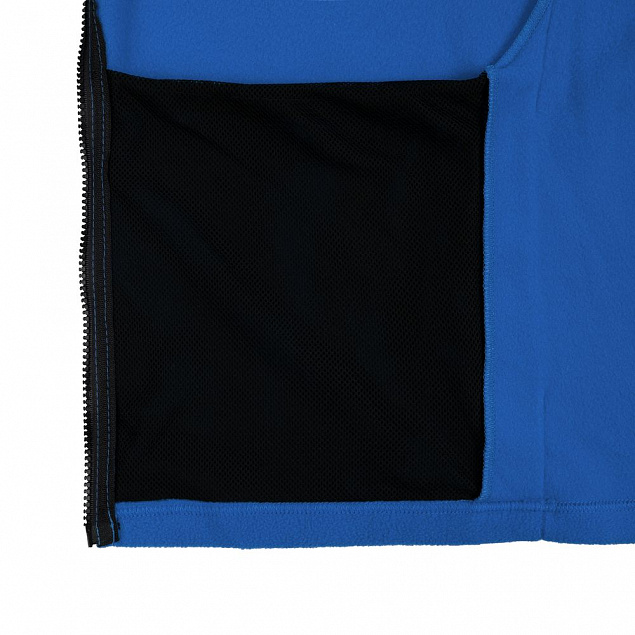 Куртка флисовая унисекс Manakin, ярко-синяя с логотипом в Екатеринбурге заказать по выгодной цене в кибермаркете AvroraStore