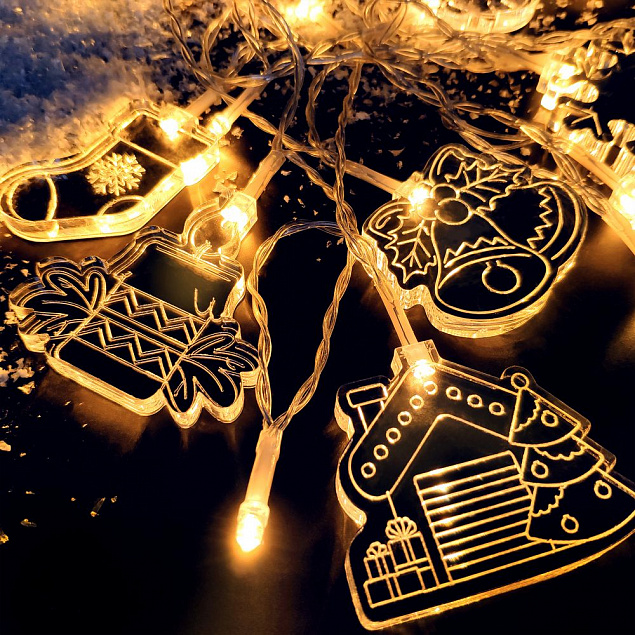 Светодиодная гирлянда «Новогодняя история» с логотипом в Екатеринбурге заказать по выгодной цене в кибермаркете AvroraStore