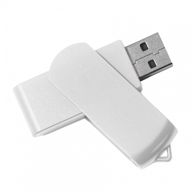 USB flash-карта SWING (8Гб), белый, 6,0х1,8х1,1 см, пластик с логотипом в Екатеринбурге заказать по выгодной цене в кибермаркете AvroraStore