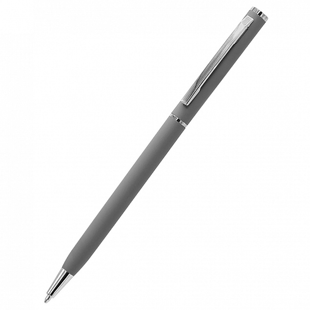 Ручка шариковая металлическая Tinny Soft - Серый CC с логотипом в Екатеринбурге заказать по выгодной цене в кибермаркете AvroraStore