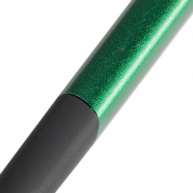 SQUARE, ручка шариковая с грипом, зеленый/хром с логотипом в Екатеринбурге заказать по выгодной цене в кибермаркете AvroraStore