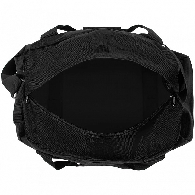 Спортивная сумка Portager, черная с логотипом в Екатеринбурге заказать по выгодной цене в кибермаркете AvroraStore