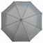 Зонт складной Hard Work, серый с логотипом в Екатеринбурге заказать по выгодной цене в кибермаркете AvroraStore