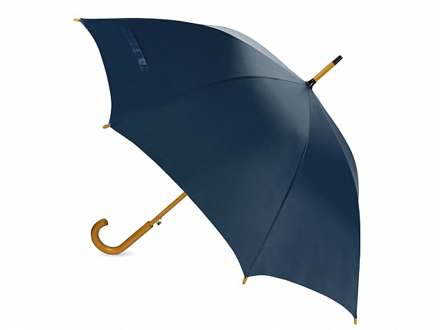 Зонт-трость Радуга, синий с логотипом в Екатеринбурге заказать по выгодной цене в кибермаркете AvroraStore