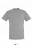 Фуфайка (футболка) REGENT мужская,Серый меланж 3XL с логотипом в Екатеринбурге заказать по выгодной цене в кибермаркете AvroraStore