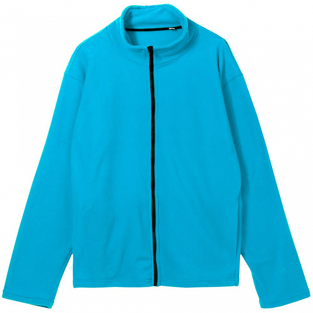Куртка флисовая унисекс Manakin, бирюзовая с логотипом в Екатеринбурге заказать по выгодной цене в кибермаркете AvroraStore